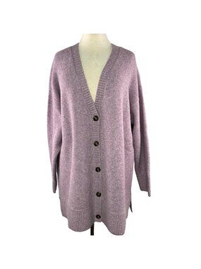 Torrid  1 1X 14 16 Vegan Cashmere Boyfriend Cardigan V-Neck Sweater Pink Purple